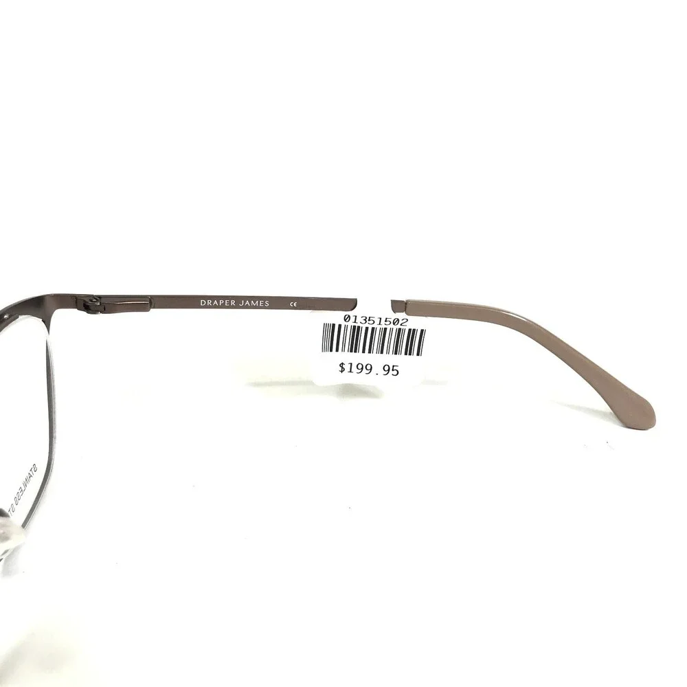 Draper James Eyeglasses Frames DJ5013 201 BROWN Cat Eye Semi Rim 50-19-140